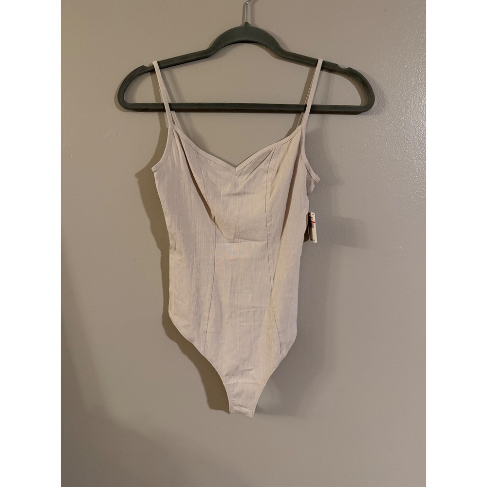 Free People Intimately Harvest Moon Bodysuit V-Neck Spaghetti Strap XS OB1263996